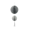 Online Gifi Suspension 2 boules avec pompon papier gris