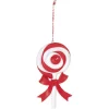 Online Gifi Suspension Bonbon lolipop blanc rouge H11 cm