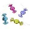 Outlet Gifi Suspension bonbon vert bleu violet et rose x4