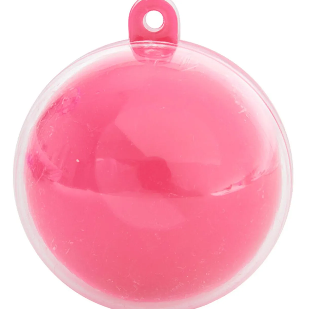Online Gifi Suspension boule rose fuchsia et transparente x3