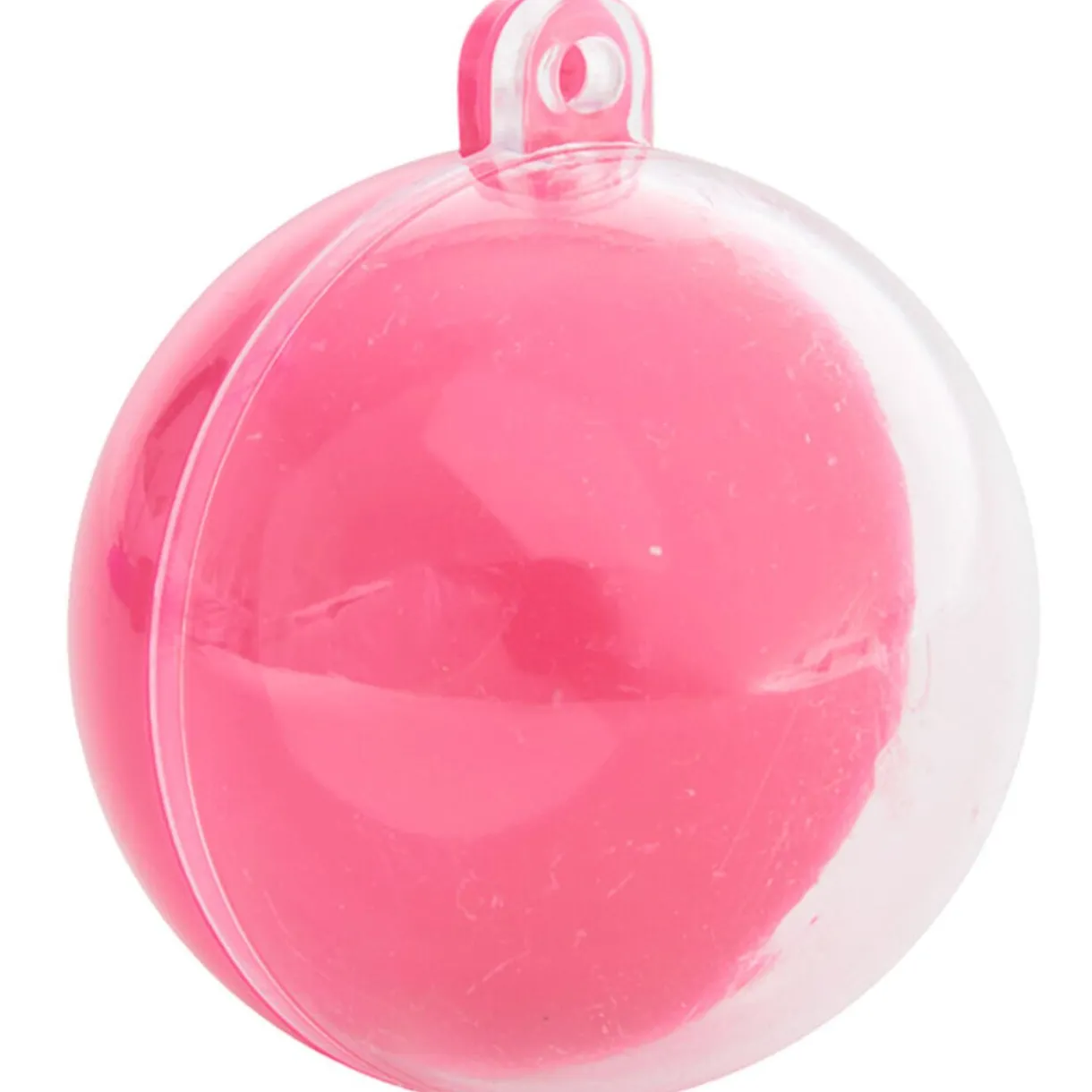 Online Gifi Suspension boule rose fuchsia et transparente x3
