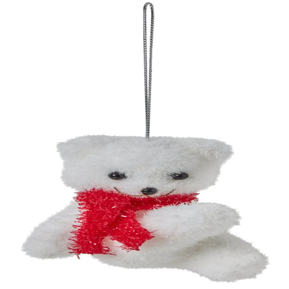 New Gifi Suspension de Noël Ourson blanc et rouge