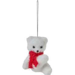 New Gifi Suspension de Noël Ourson blanc et rouge