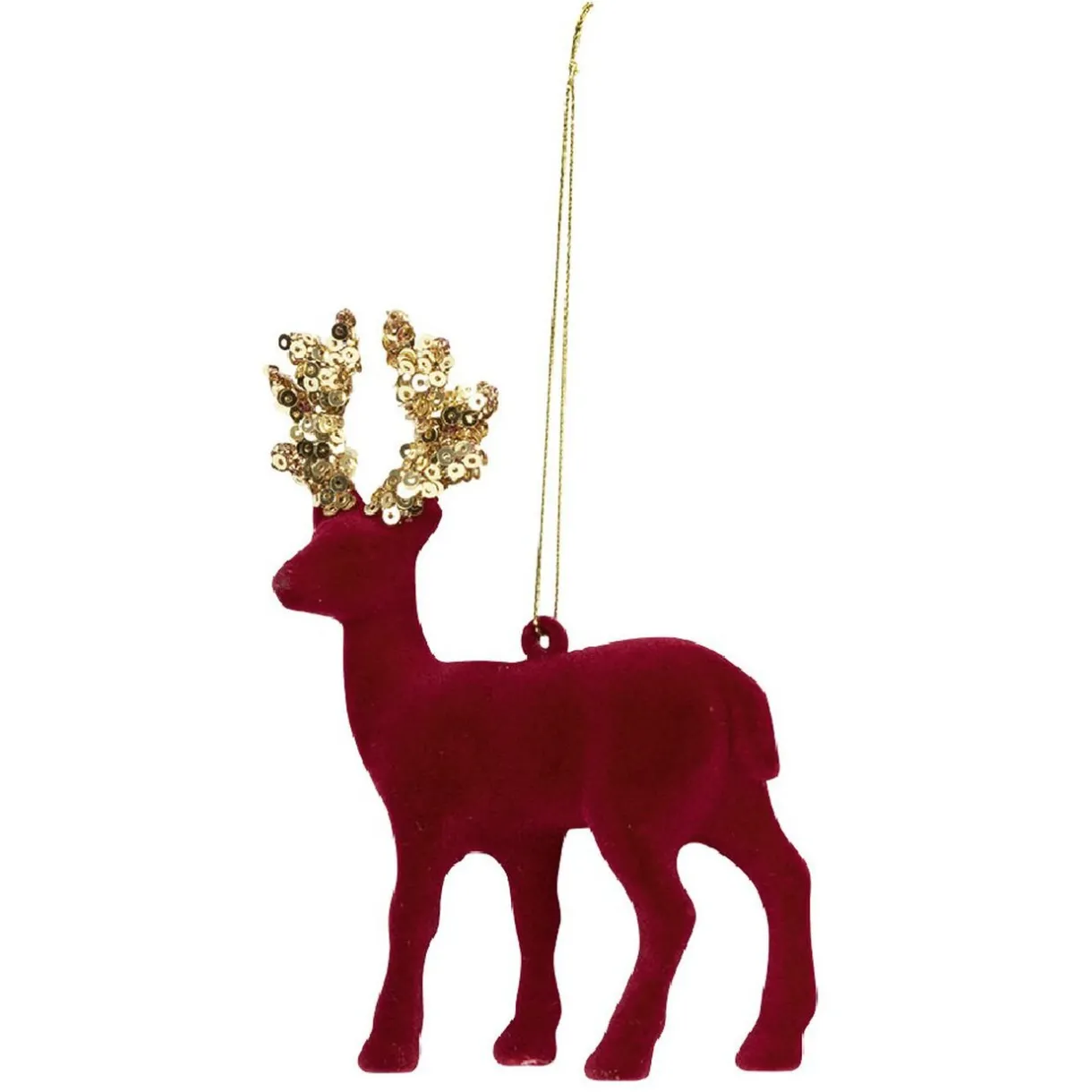 Hot Gifi Suspension de Noël Renne en velours