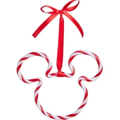 Outlet Gifi Suspension Disney forme tête Mickey rouge et blanc 12xH10cm