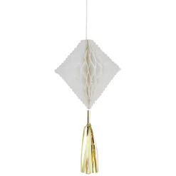 Best Gifi Suspension en papier blanc de forme géométrique x 3