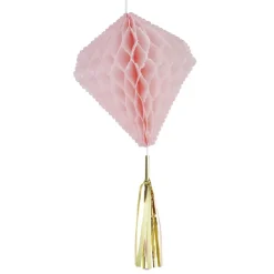 Best Gifi Suspension en papier rose de forme géométrique x 3