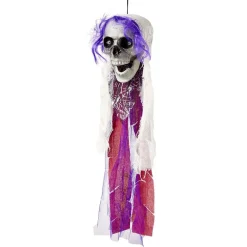 Online Gifi Suspension Halloween tête de mort pirate L75cm