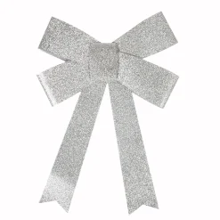 Gifi Suspension noeud argenté pailleté Noël^ Décoration Intérieure De Noël