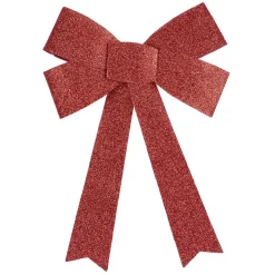 Gifi Suspension noeud de Noël pailleté rouge^ Décoration Intérieure De Noël