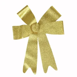 Gifi Suspension noeud doré pailleté Noël^ Décoration Sapin