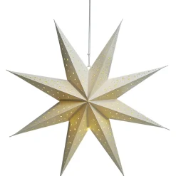 Gifi Suspension étoile lumineuse 10 LED blanc chaud H65 cm^ Décoration Extérieure De Noël