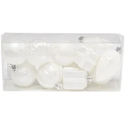 Gifi Suspensions de Noël plastique blanc^ Décoration Sapin