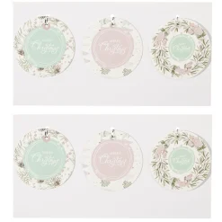 Gifi Étiquette cadeau Noël design jardin d'hiver x6^ Loisirs Créatifs Et Emballage Cadeau