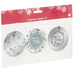 Gifi Étiquette cadeau Noël Jardin d'Hiver x6^ Loisirs Créatifs Et Emballage Cadeau