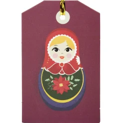 Gifi Étiquette cadeau Noël Tradition x6^ Loisirs Créatifs Et Emballage Cadeau