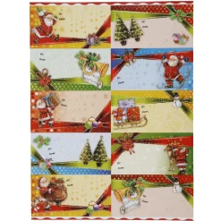 Gifi Étiquette pailletée papier cadeau x10^ Loisirs Créatifs Et Emballage Cadeau