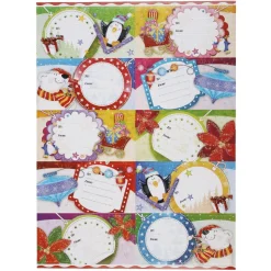 Gifi Étiquette pailletée papier cadeau x10^ Loisirs Créatifs Et Emballage Cadeau