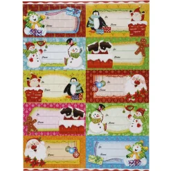 Gifi Étiquette pailletée papier cadeau x10^ Loisirs Créatifs Et Emballage Cadeau