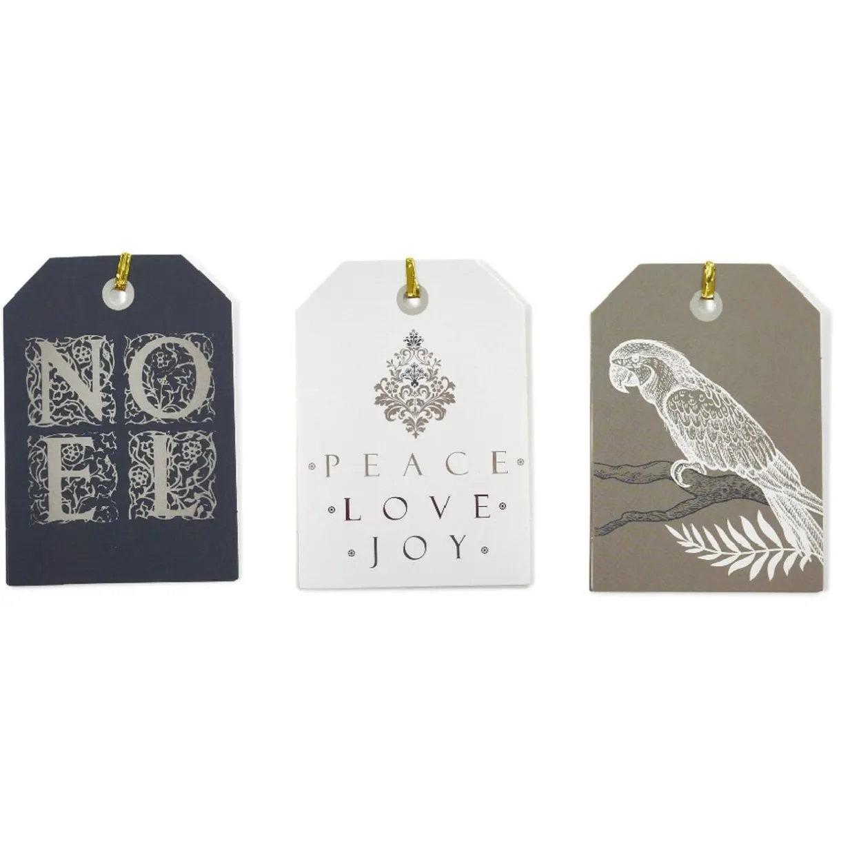 Gifi Étiquette pour paquet cadeau Noël Doré Argenté x6^ Loisirs Créatifs Et Emballage Cadeau