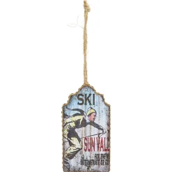 New Gifi Étiquette ski en bois à suspendre