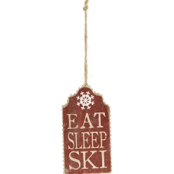 New Gifi Étiquette ski en bois à suspendre