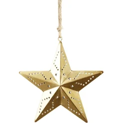 Gifi Étoile à suspendre ajouré métal doré 16 cm^ Décoration Sapin