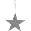 Gifi Étoile à suspendre effet pailleté gris ou blanc x2^ Décoration Sapin