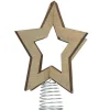 Gifi Étoile cimier tête de sapin Noël 3D bois^ Décoration Sapin