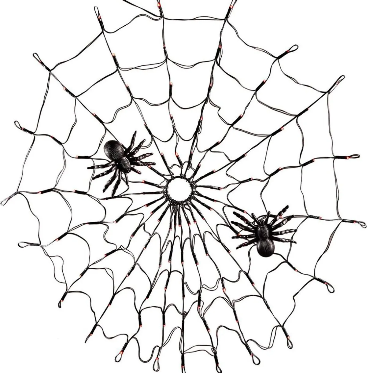 Outlet Gifi Toile d'araignée lumineuse 100 LED orange Ø78cm