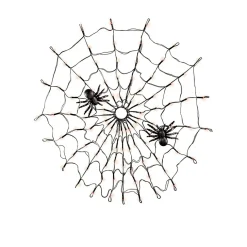 New Gifi Toile d'araignée lumineuse 100 LED orange Ø78cm