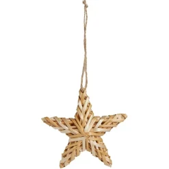 Gifi Étoile en paille à suspendre 10x10cm^ Décoration Sapin