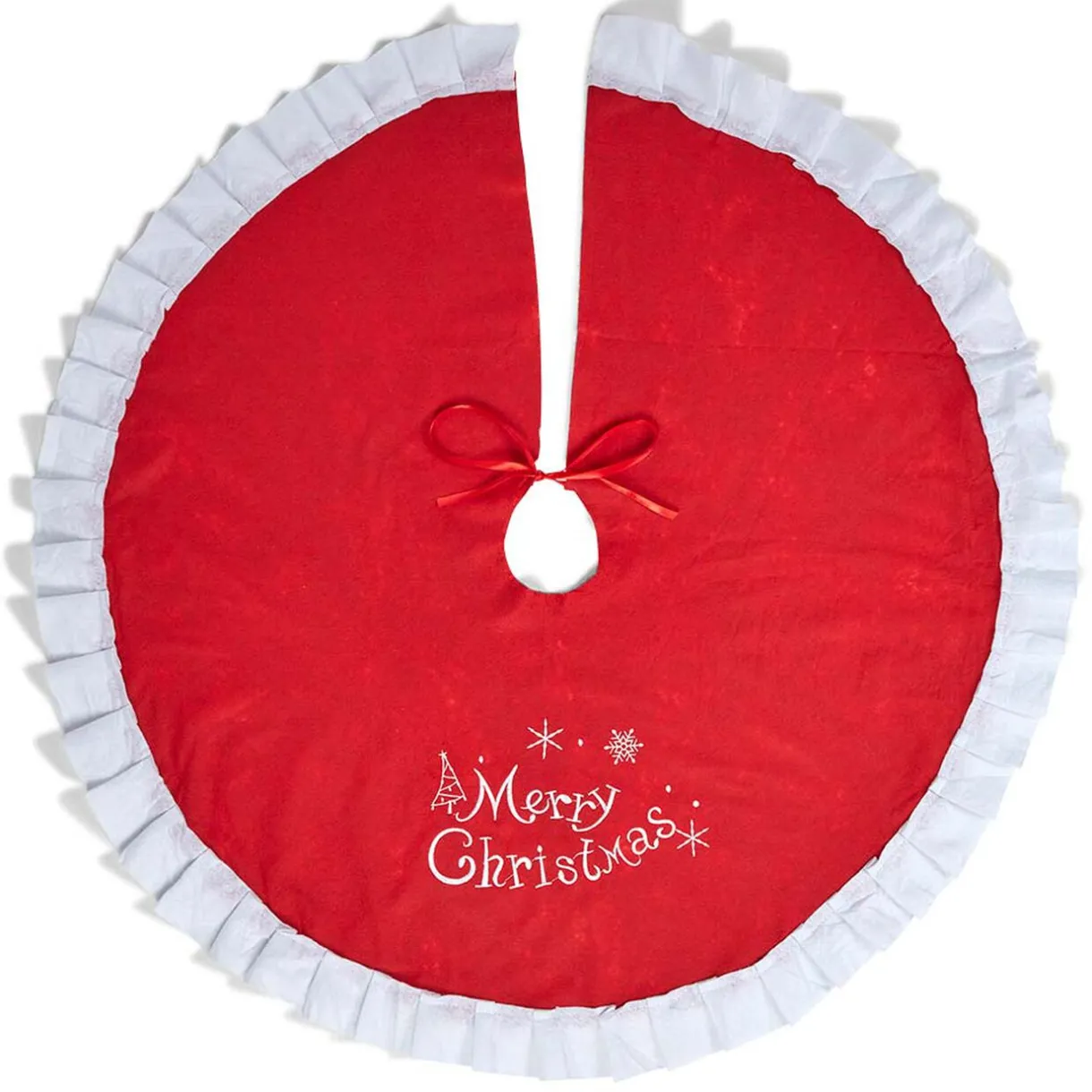 Gifi Tour de sapin de Noël en feutre Merry Christmas