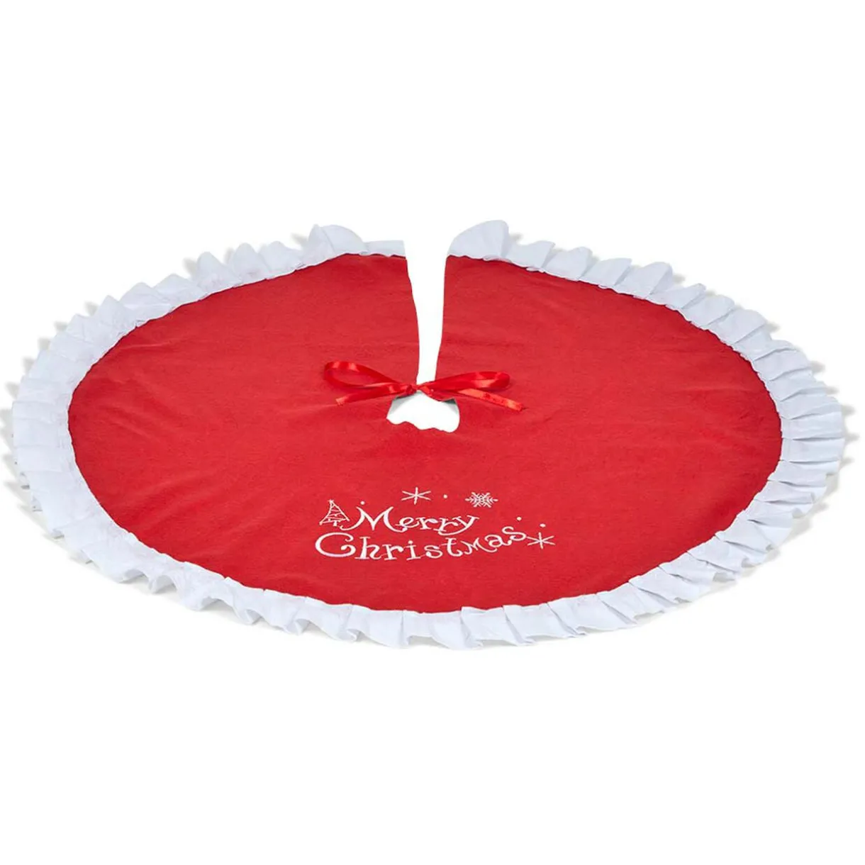 Gifi Tour de sapin de Noël en feutre Merry Christmas