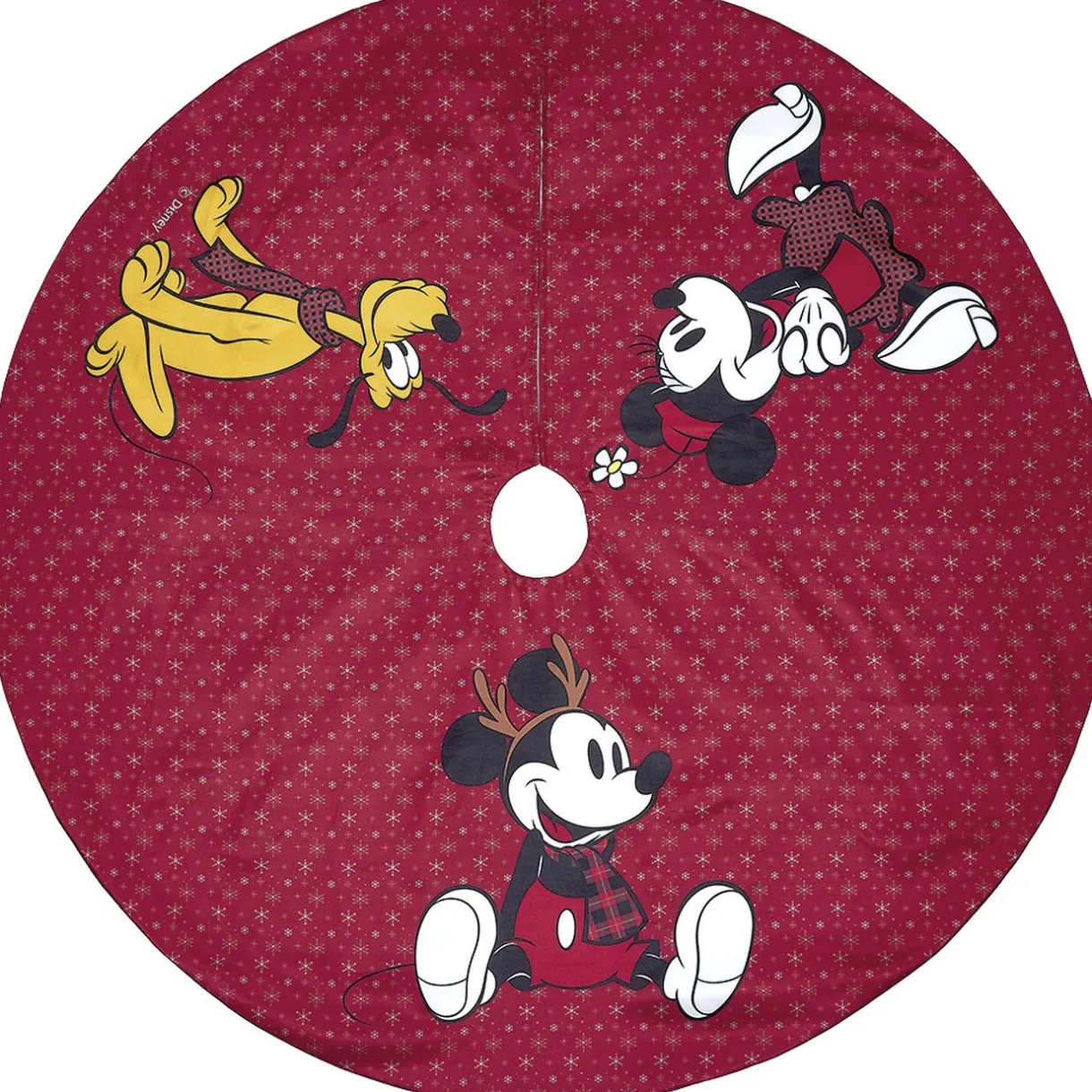 Best Gifi Tour de Sapin Disney Mickey Minnie Pluto rouge Ø121cm