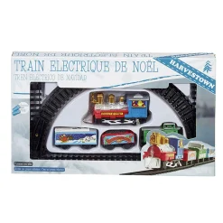 Gifi Train de Noël électrique 4 wagons^ Décoration Intérieure De Noël