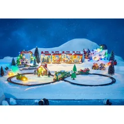 Gifi Train de Noël Lumineux et Musical^ Décoration Intérieure De Noël