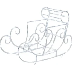 Gifi Traineau de Noël lumineux blanc XL^ Décoration Extérieure De Noël