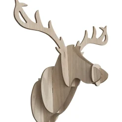 Gifi Tête de renne bois à fixer^ Décoration Intérieure De Noël