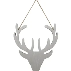 Gifi Tête de renne grise à suspendre^ Décoration Sapin