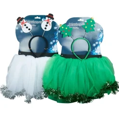 Gifi Tutu en tulle avec serre-tête enfant^ Déguisement Et Tenue De Noël