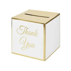 Gifi Urne à enveloppe Thank You 25x25cm^ Loisirs Créatifs Et Emballage Cadeau