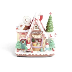 Gifi Usine à donuts animée lumineuse et musicale 22x13xH21,5cm^ Décoration Intérieure De Noël