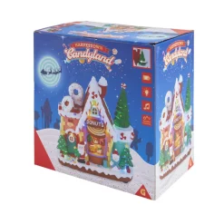 Gifi Usine à donuts animée lumineuse et musicale 22x13xH21,5cm^ Décoration Intérieure De Noël