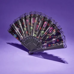 Outlet Gifi Éventail Halloween pliant tête de mort mexicaine 43x23cm