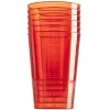 Outlet Gifi Verre en plastique rouge x 6