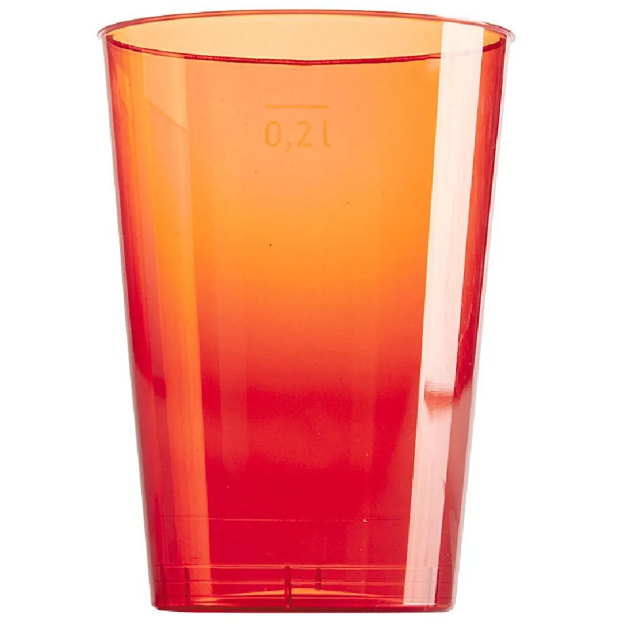 Outlet Gifi Verre en plastique rouge x 6