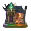 Sale Gifi Village animé Halloween à piles manoir H10,5cm