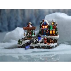 Gifi Village animé lumineux^ Décoration Intérieure De Noël