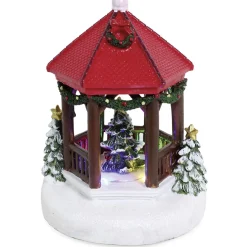 Gifi Village de Noël kiosque lumineux LED multicolore fixe^ Décoration Intérieure De Noël